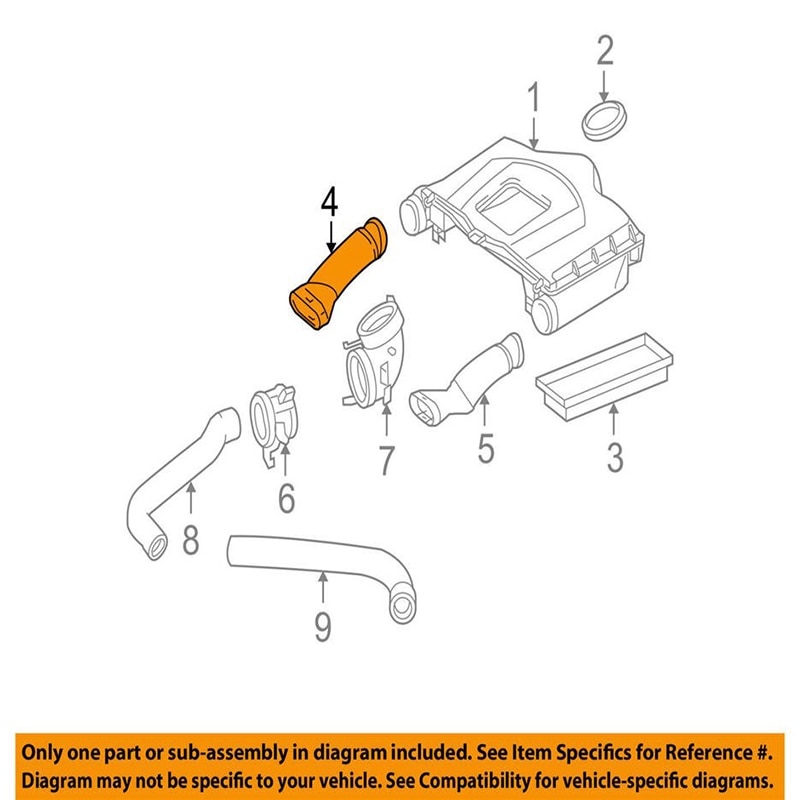 2720903682 Rechts Air Cleaner Intake Inlaat Duct Buis Slang Voor Mercedes-Benz W204 A207 C207 S212 V212 W212