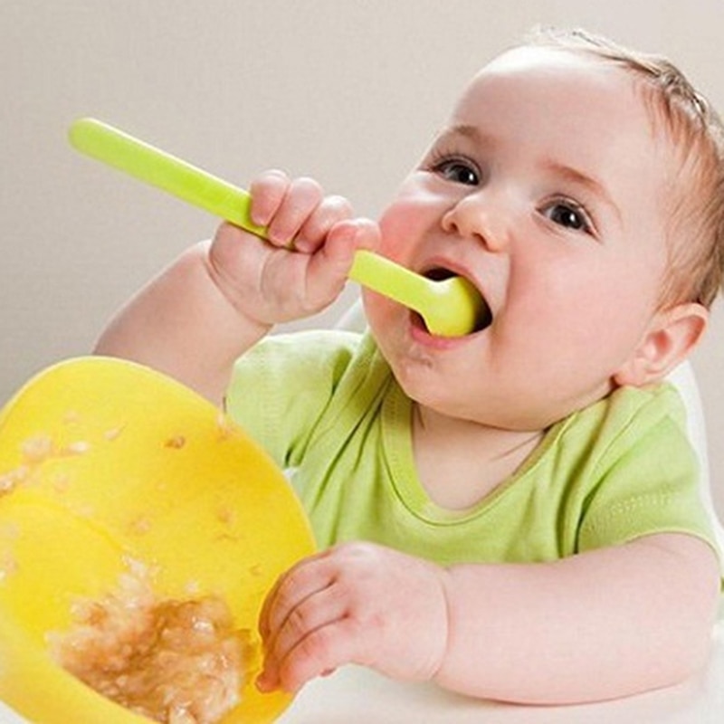 Baby Leren Gerechten Met Antislip Zuignap Helpen Voedsel Kom Lepel Babyvoeding Kom Kinderen Servies Cubiertos bebe 1Set