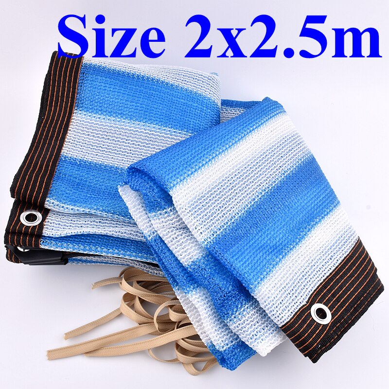 HDPE Anti-UV Shading Net Outdoor Awning Sunshade Net Greenhouse Succulent Plant Cover Swimming Pool Shade Sail 85% Shading Rate: 2x2.5m