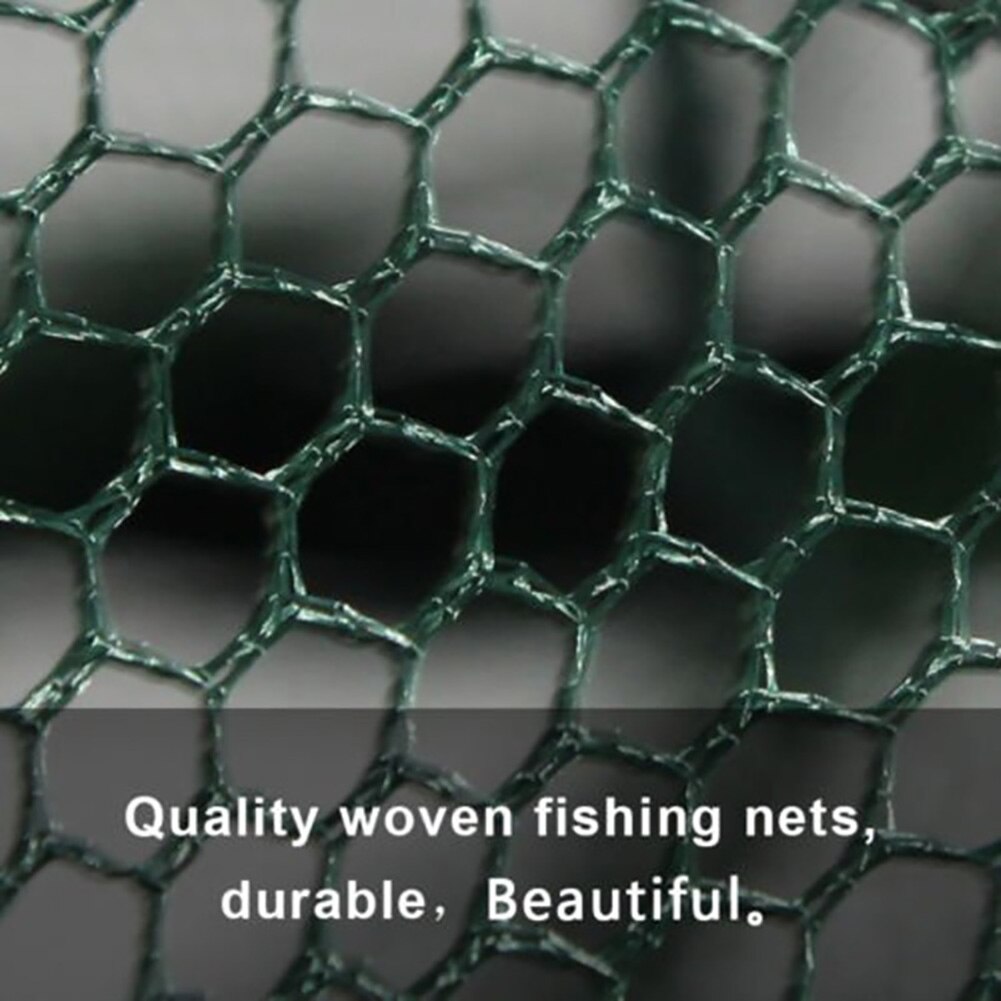 6 Holes Folded Portable Hexagon Fishing Net Crayfish Fish Automatic Trap Shrimp Carp Catcher Cages Mesh Nets CrabTrap