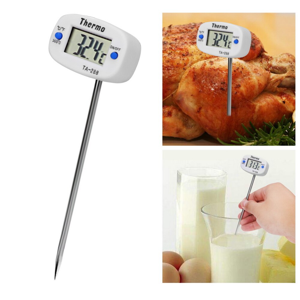 LCD Display Digital Probe For BBQ Cooking Thermometer Food Temperature Sensor Temperature Instrument Kitchen Tool