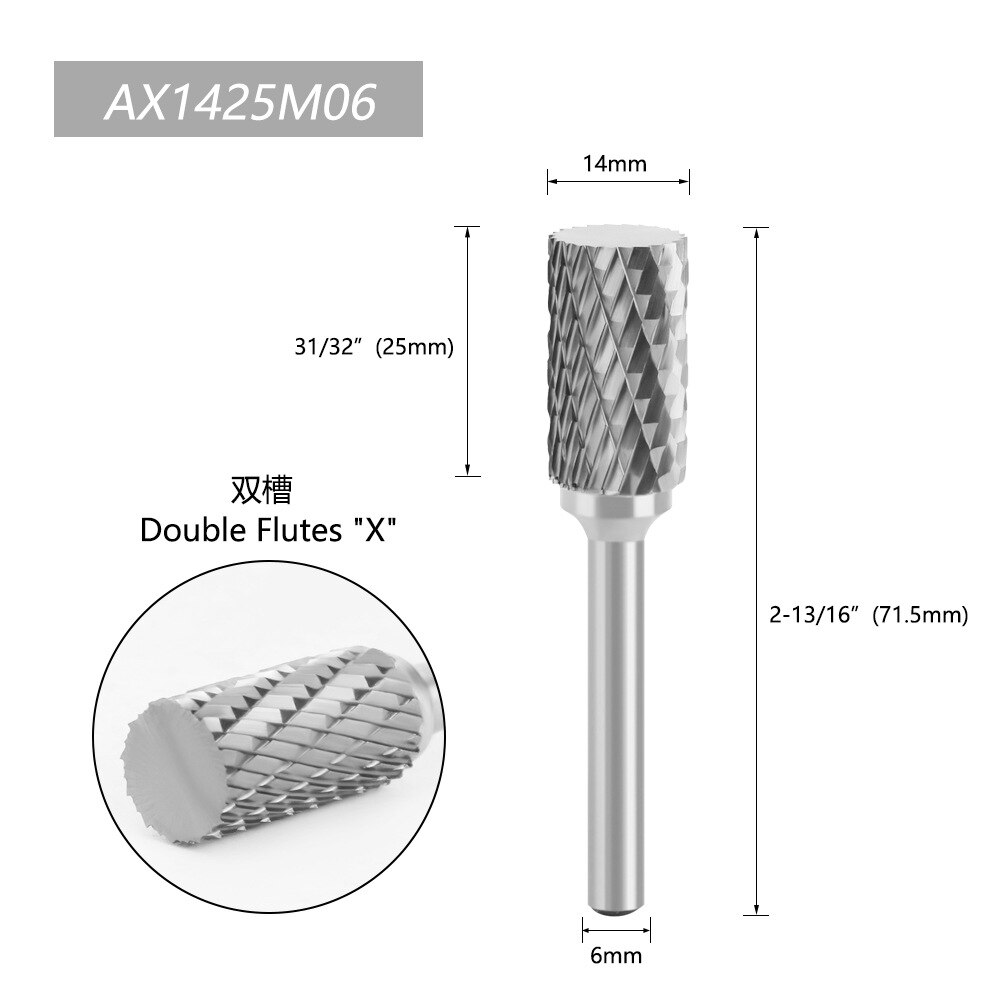 1PC 6MM Fräser Dreh Werkzeug Metall Zeichnung Wolfram Hartmetall Grat CNC Gravur Schleif Werkzeuge: D6x14x25