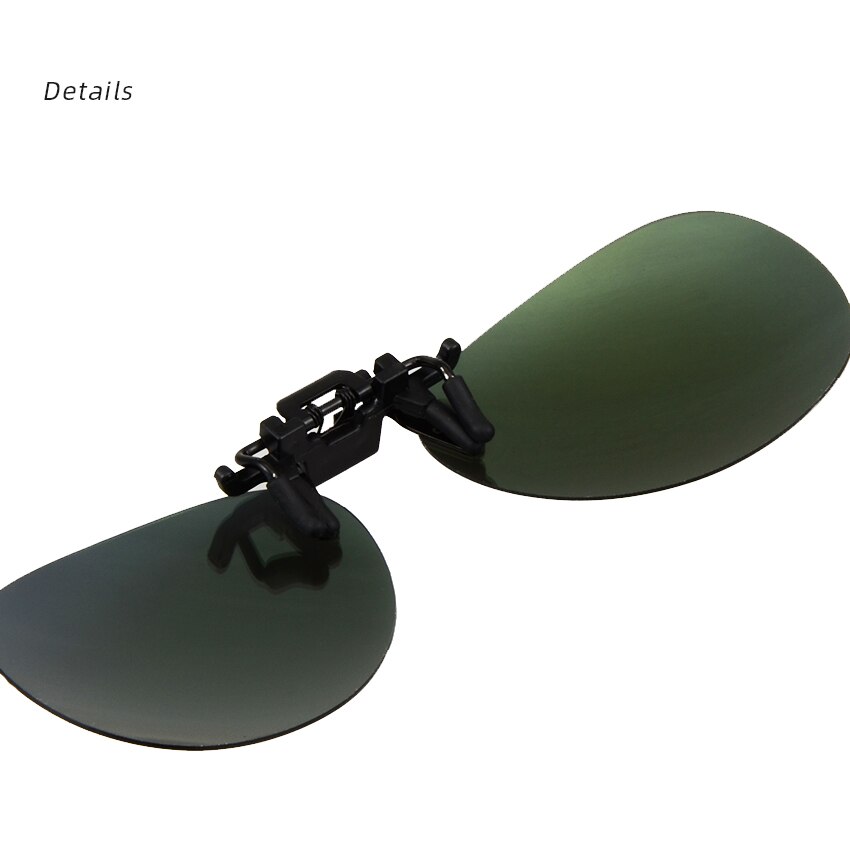 Polarized Clip On Sunglasses Men Women Near-Sighted Driving Night Vision Eyewear UV400 Cycling Fishing Glasses Clip with Box