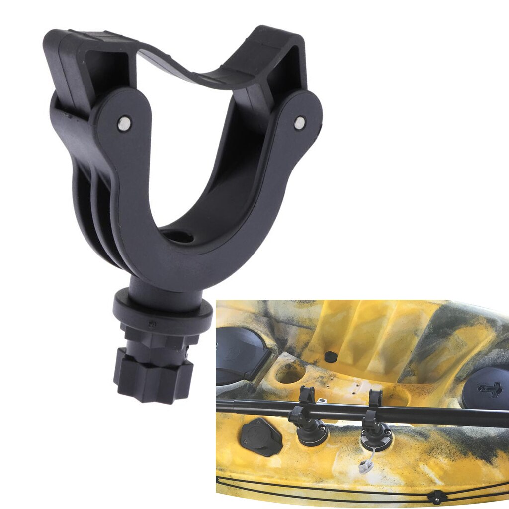 Practical Nylon Kayak Canoe Paddle Holder Clip Track Mount, Inflatable Boat Oars