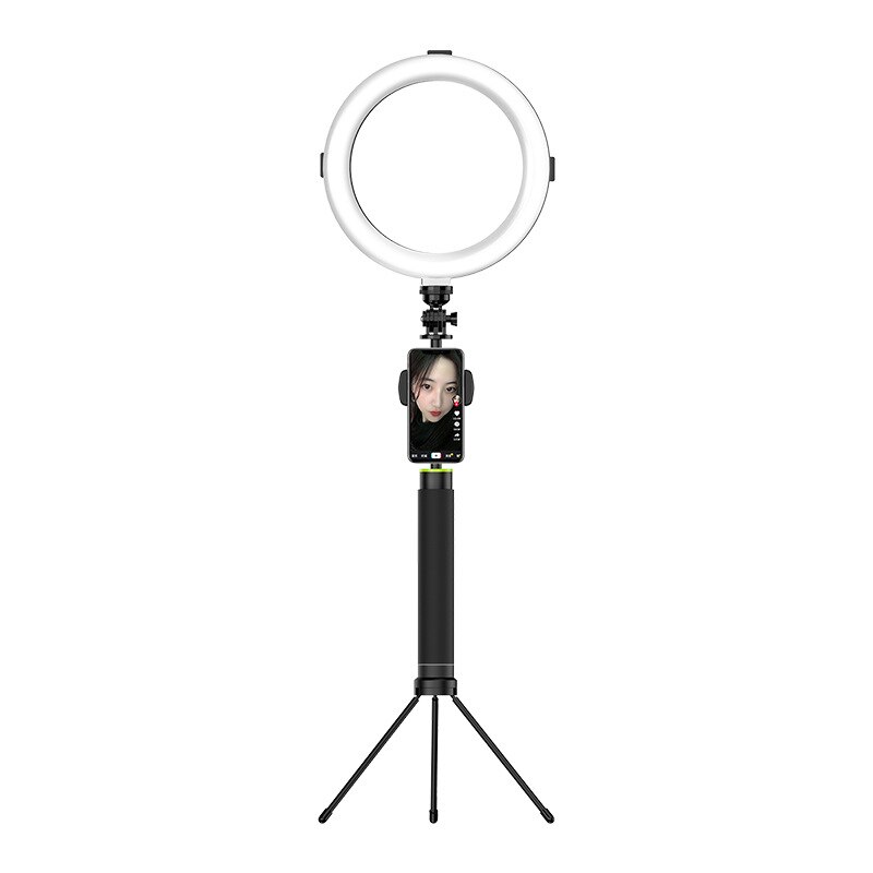 Handy Selfie Ring Licht Selfie Stick Mini Stativ Handheld Erweiterbar stick Tragbare Selfie Füllen Licht: Default Title