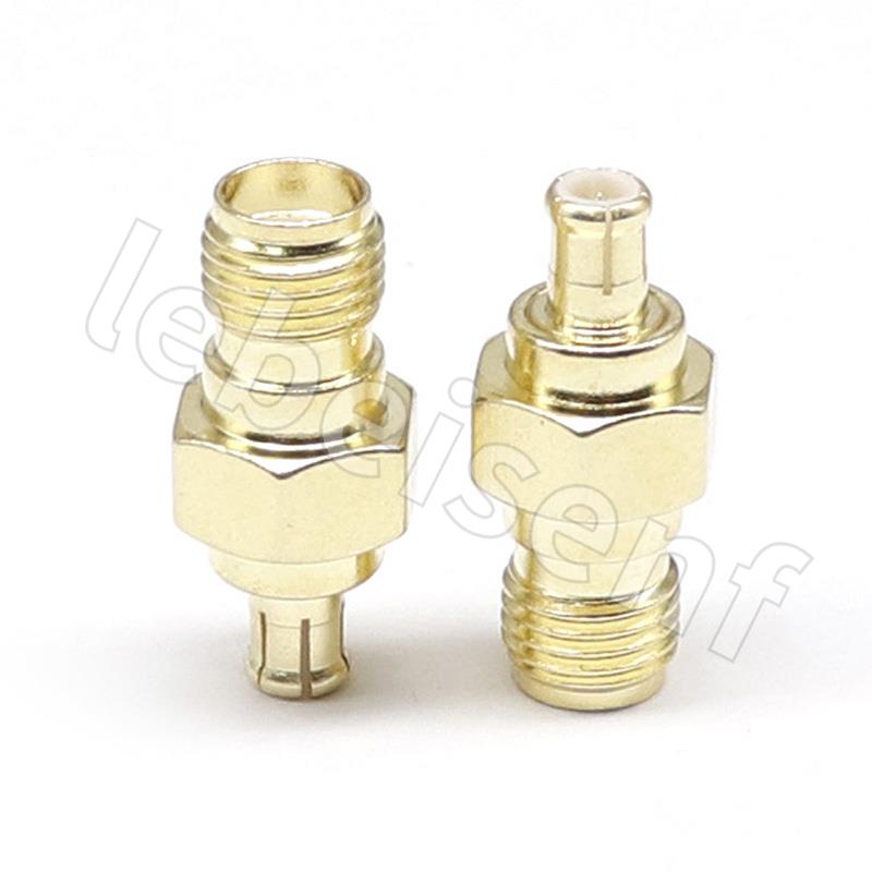 RF MCX-J/SMA-K coaxial 50 ohm connector, high frequency MCX male to SMA female oscilloscope adapter