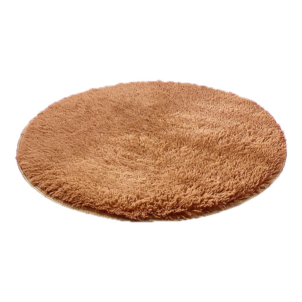 Tapis de Yoga rond en peluche solide et antidérapant, 40x40cm, pour la salle de bain et la chambre à coucher, décor de maison
