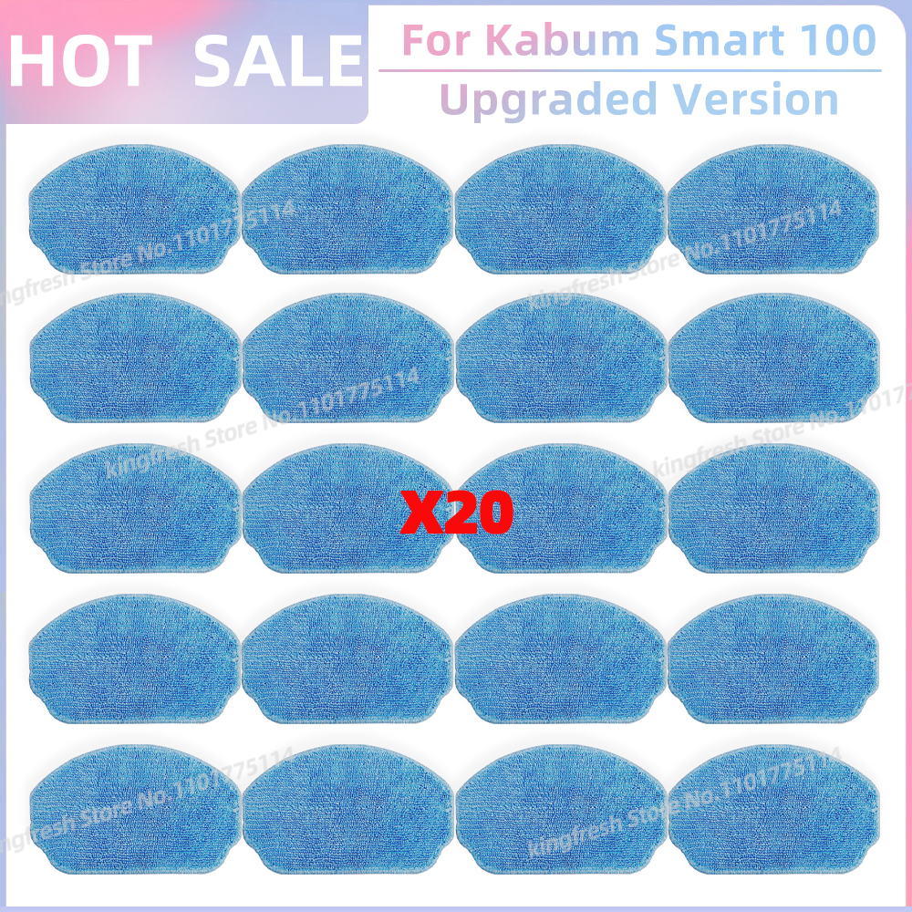 Fit For ( Kabum Smart 100 KBSF007, Nedis WIFIVCR001CBK, Nedis WIFIVCB01 ) Vacuum Parts Side Brush FIlter Mop Cloth Rubber Strip: Lavender