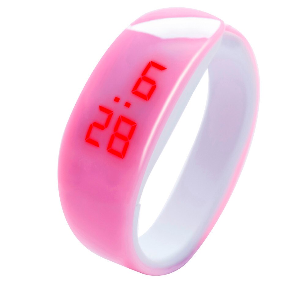 Led digital display armbånd ur delfin unge sportsarmbånd simple reloj deportivo  wd3 havet: E