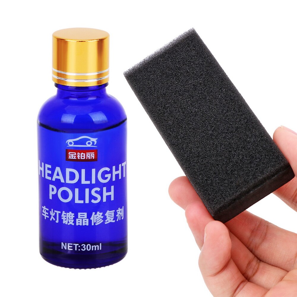 30ML Car Headlamp Polisher Headlight Polishing Liquid Oxidation Rear View Coating Solution Repair Kit Motorcycle Accessories