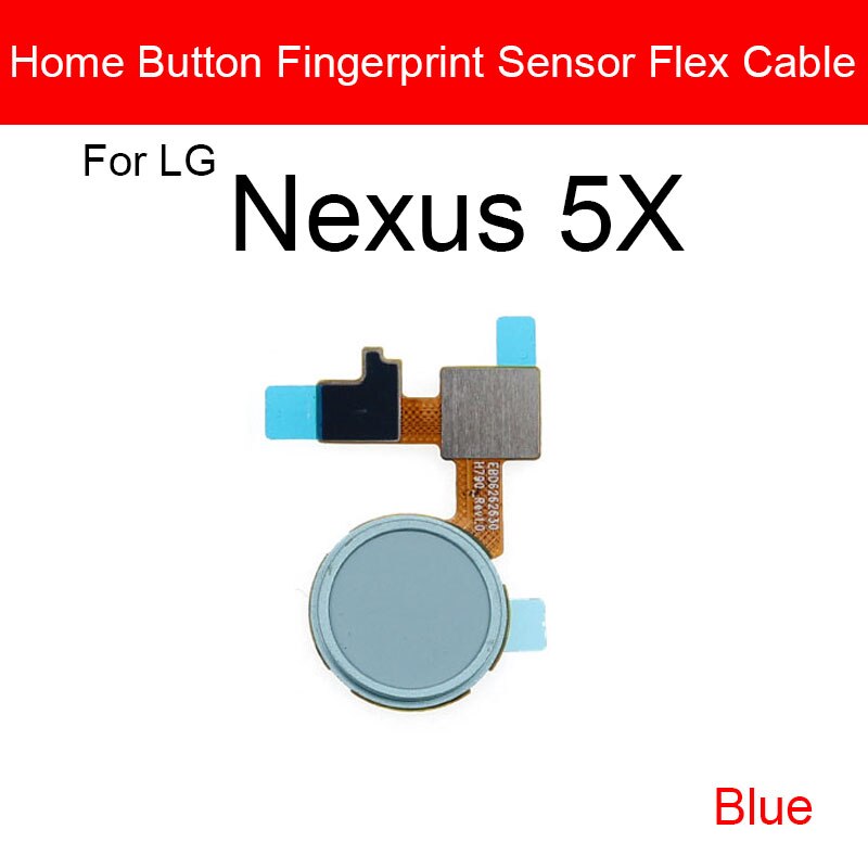 Heimat Taste Fingerabdruck Sensor biegen Kabel Für LG G5 G6 G7 ThinQ G710 Nexus 5X Finger Leser berühren Sensor biegen Band Ersatzteile: Nexus 5X Blau