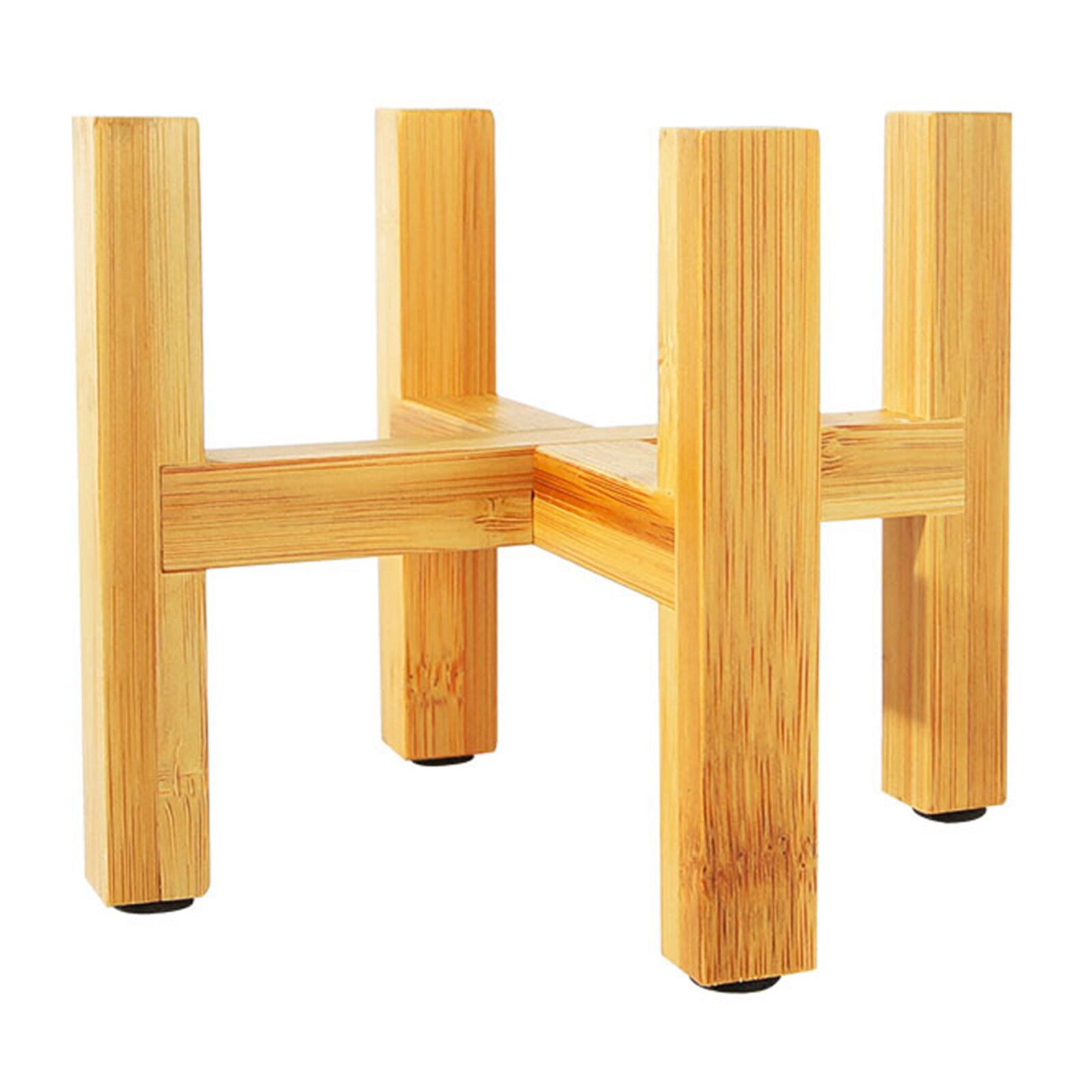 Durable Wood Planter Pot Trays Flower Pot Rack Strong Free Standing Bonsai Holder Home Garden Indoor Display Plant Stand Shelf: XL 25.8X16CM