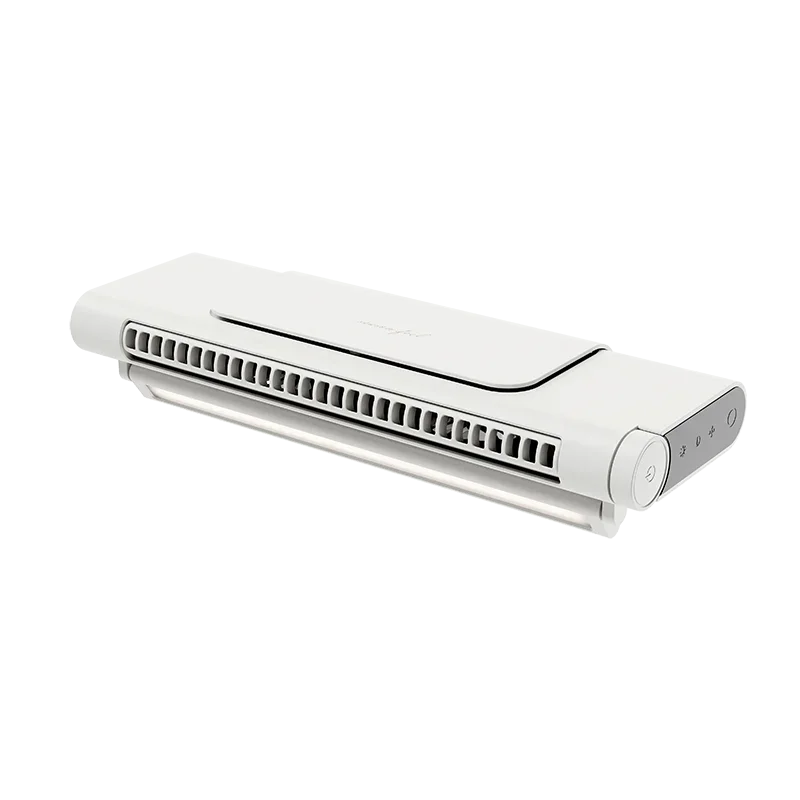 Portable Bed Fan Air Conditioner Cooler 2000mAh USB Rechargeable Electric Screen Hanging Fans For Home Office Computer Low Noise: WHITE