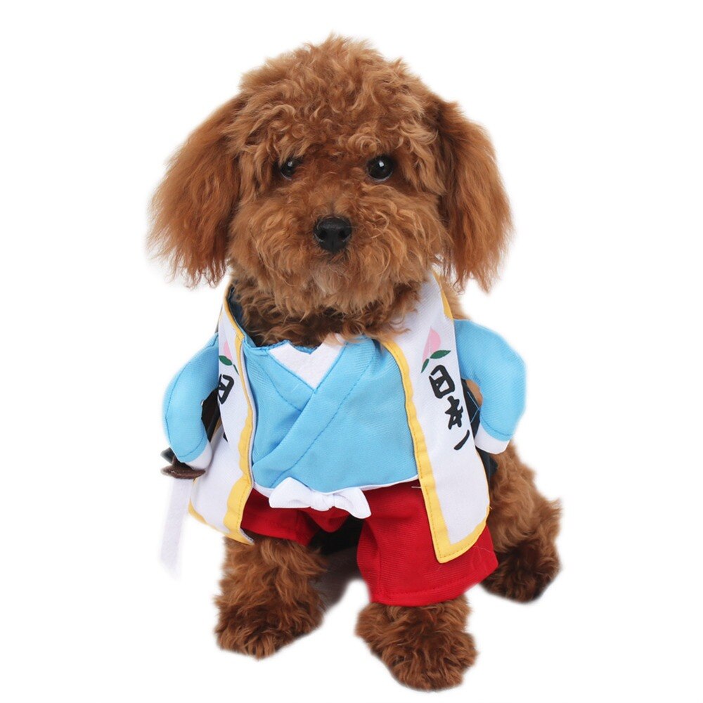 Honden Kostuums Momotaro Cosplay Pak Grappige Party Kleding voor Honden Huisdieren Kleding disfraz perro S-XL Ondersteuning