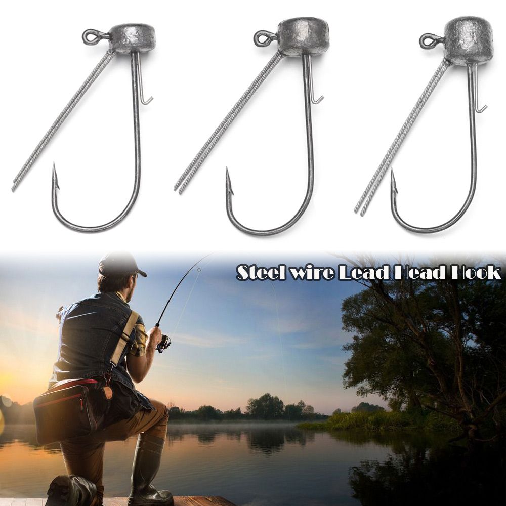 6 PCs/Lot Mushroom Head Jig Head Fishing Hook Weedless Fishing Ned Rig Bass Fishing Tackle 3.5g 5.5g 6.5g