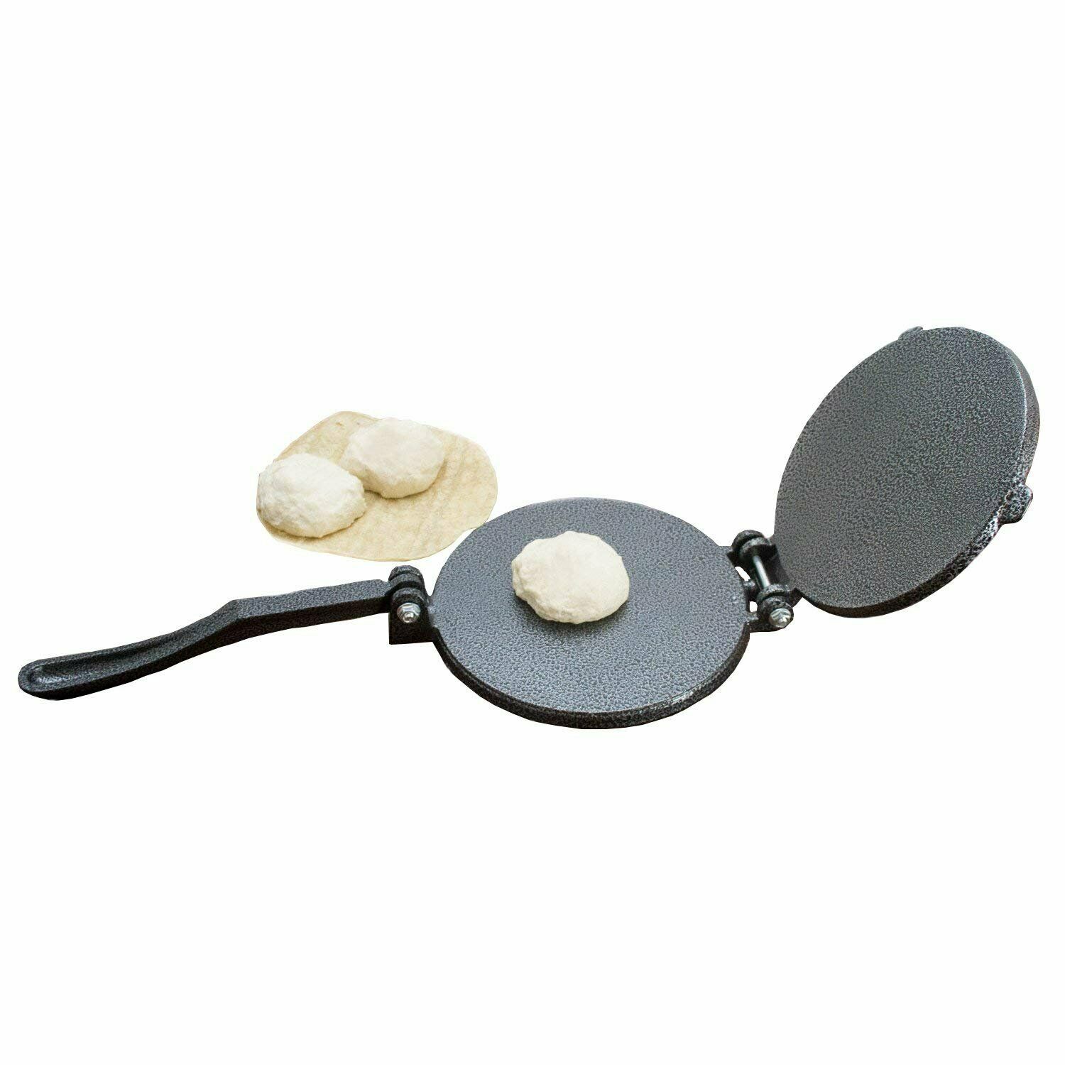 aluminium 8 tommer 15/20cm tortilla pressemaker sammenleggbart mel mais bakeverktøy diy pai verktøy kjøkken tilbehør dingser bakeware: 20cm grå