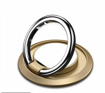 Portátil soporte de anillo para dedo para teléfono para coche titular imán soporte magnético para teléfono móvil Universal para teléfono hembra soporte: Gold