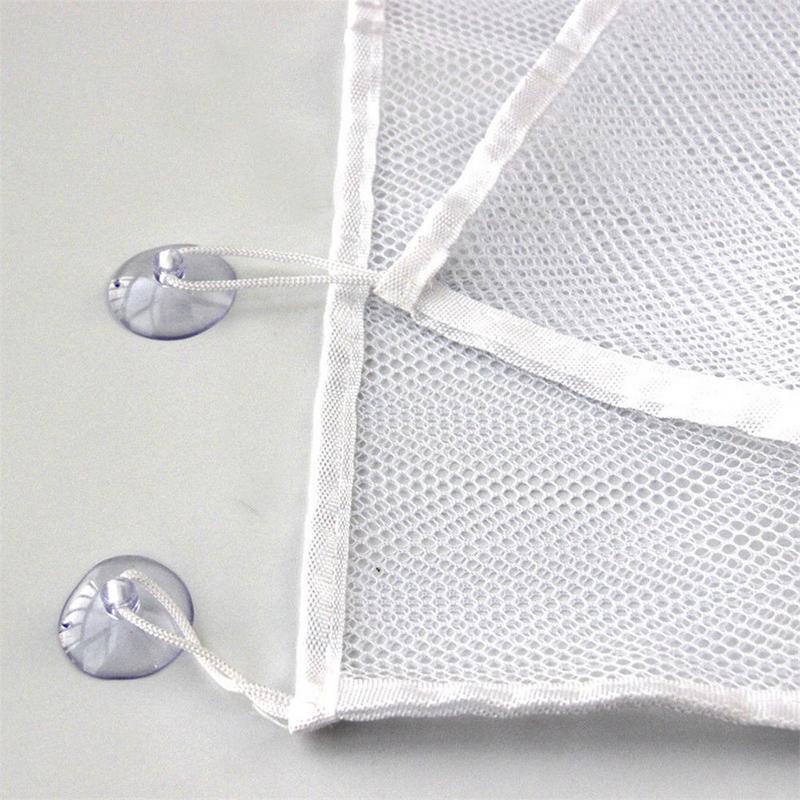 Barn baby badekar leke ryddig oppbevaring sugekopp bag mesh baderom organisering nett