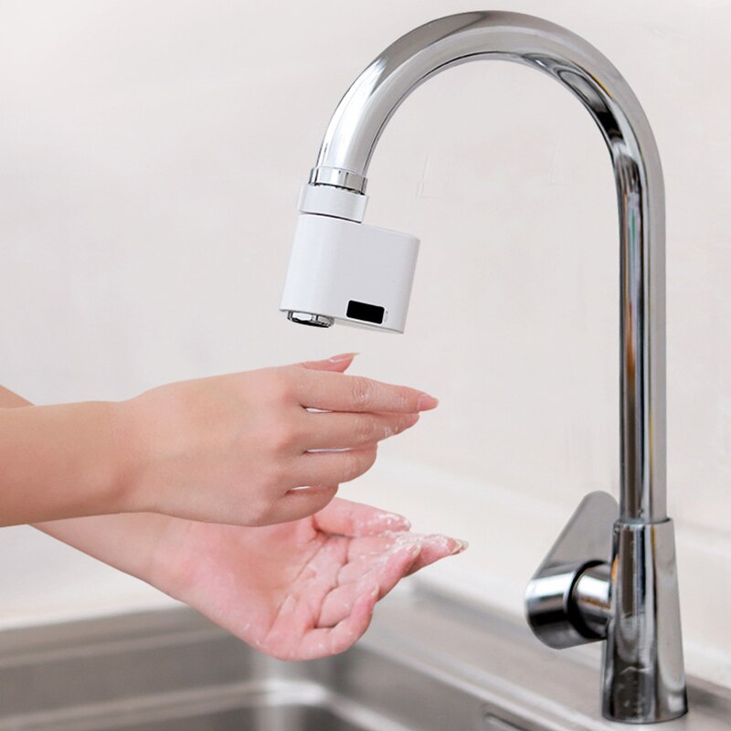 Smart Sensor Faucet Infrared Sensor Automatic Water Saver Tap USB Charge Inductive Faucet Kitchen Bathroom Nozzle Tap