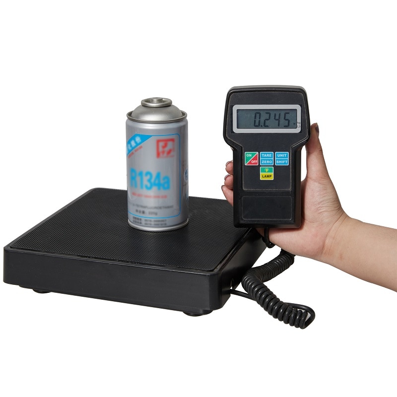 DSZH RCS-7040 Electronic Digital HVAC A/C Refrigerant Freon Charging Weight Scale with Case Measuring Tools