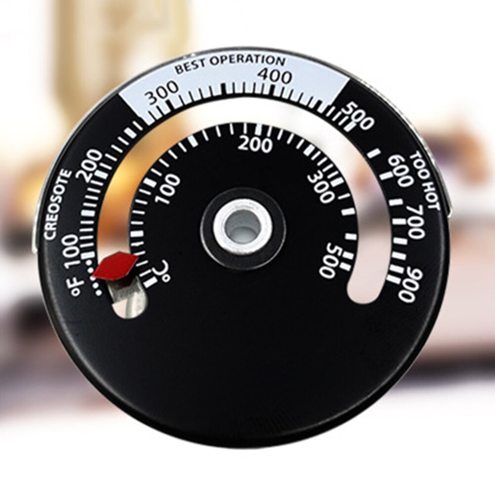 Magnetisk træ komfur termometer pejs ventilator komfur termometer husholdningsfølsomhed grillovn værktøj