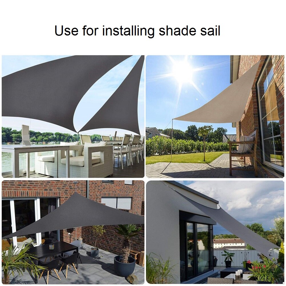 Rvs M5/5Mm Zonnezeil Hardware Kit Voor Rechthoek/Vierkant Zon Shade Sail Installatie In N patio Gazon En De Tuin