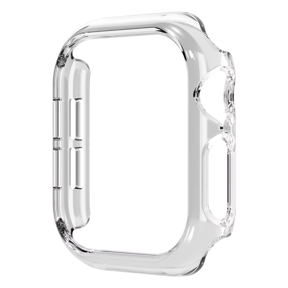 Cover For Apple Watch 10 Case 46mm 42mm 41mm 45mm 44mm 40mm 38mm Accessories PC Protector bumper iWatch Series 9 7 8 6 se 5 4 3: WHITE / 8  Inches