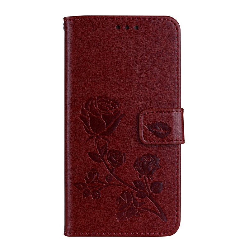 Veske til huawei  p9 lite vns -l21 vns -l31 p9 lite deksel veske coque for huawei  p9 lite lær flip veske til huawei  p9 lite: Brun