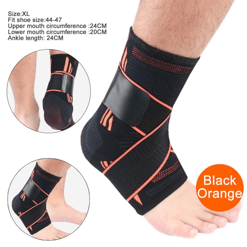 Enkel Gewichten Sport Enkelbrace Basketbal Voetbal Enkel Ondersteuning Bandage Enkel Klem Been Gewichten Voor Fitness Gym Enkelbrace: Orange XL