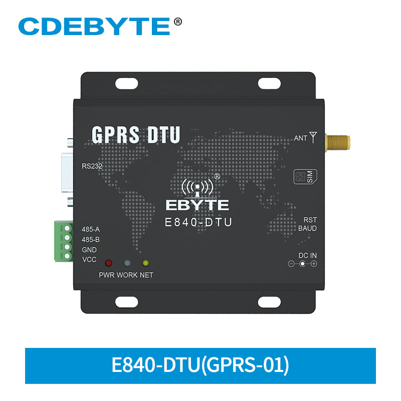 E840-DTU (GPRS-01) GPRS kabellos Transceiver 5 Kanal Buchse TCP UDP AUF Befehl GSM RS485 RS232 Schnittstelle