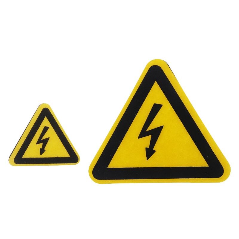 Advarselsmærkat klæbemærkater elektrisk stød fare fare meddelelse sikkerhed 25mm 50mm 100cm pvc vandtæt