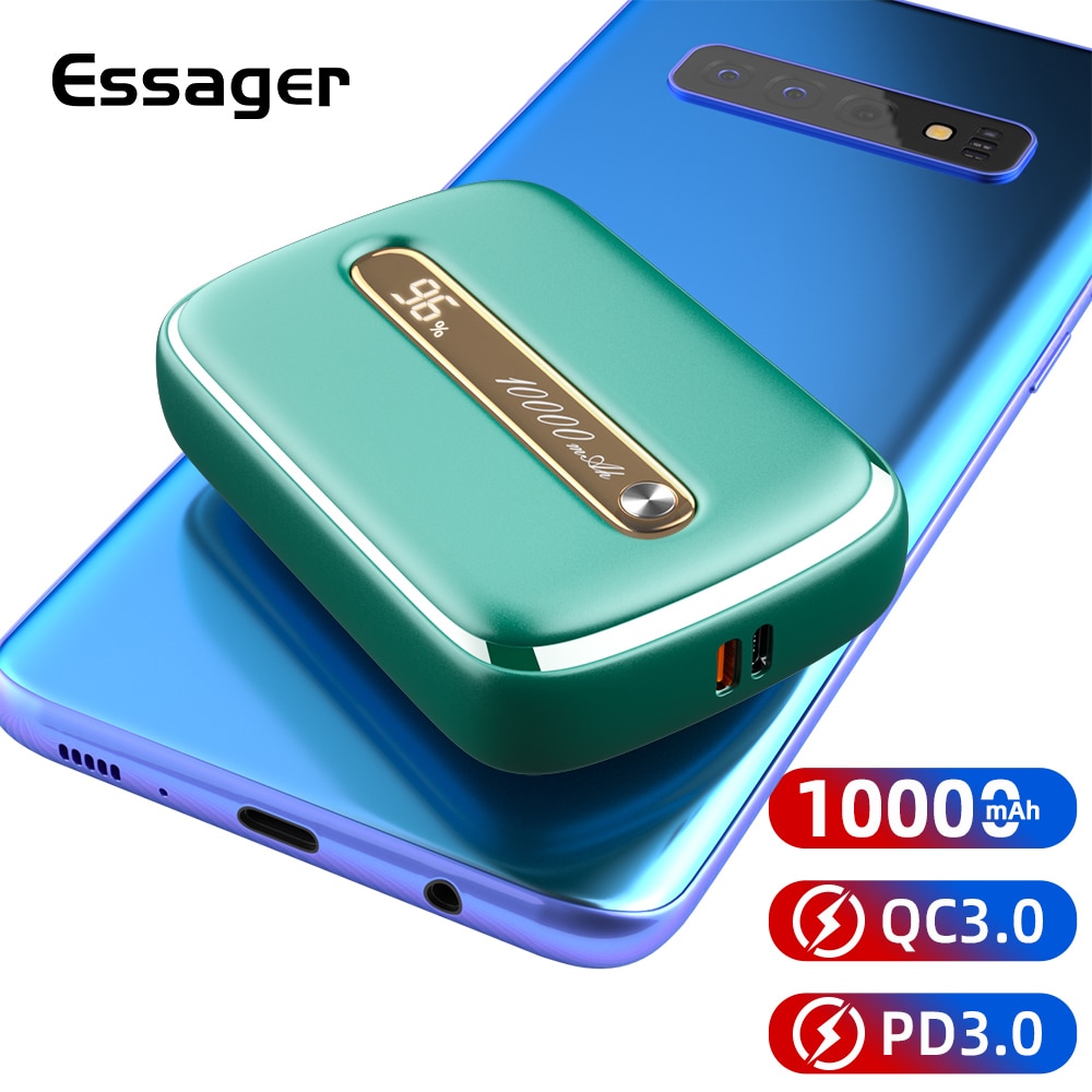 Essager Mini Power Bank 10000 mAh Handy Externe Batterie Ladegerät QC PD 3,0 Für iPhone Xiaomi Tragbare 10000 mAh power