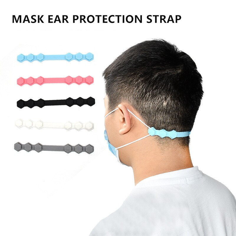1pc Soft Mask Strap Extend Belt Adjustment Masks Buckle Holder Ear Protector Hook For Child Adult Anti-Earache Non-slip Extender
