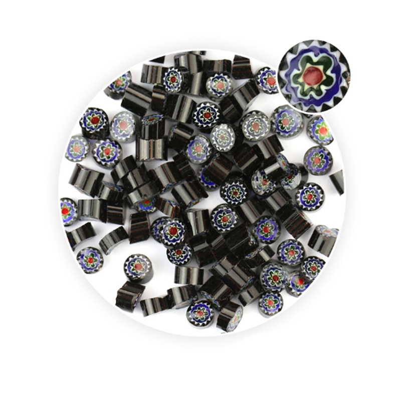 Kit Verre Millefiori 100g – Fusion Thermique Multicolore Pour Bijoux Et Art Du Verre Chaud