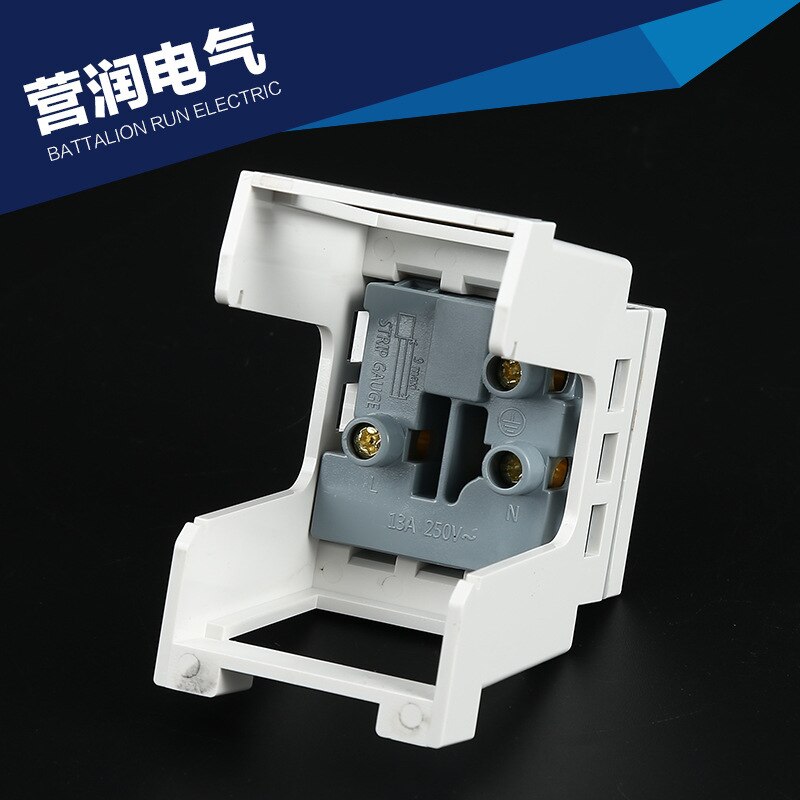 Britse Standaard din rail mount stopcontact Engels-schaal Digitale Socket C45 Britse Standaard Kaart Rail Socket