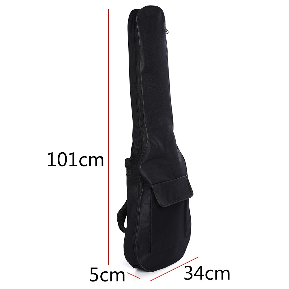 1 pièces Double sangles guitare électrique sac coque souple Gig sac rembourré sac à dos guitare unique mention sac à dos Instrument sacs et étuis