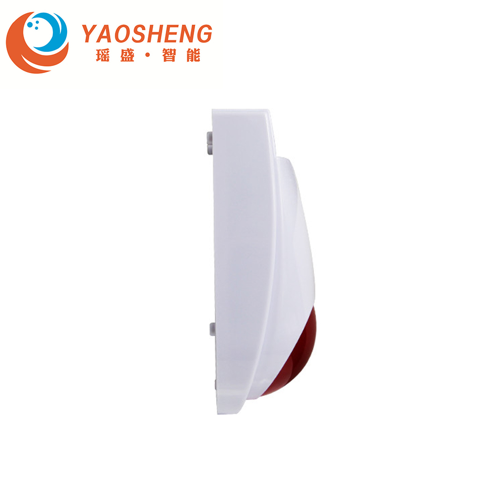 YAOSHENG Mini Alarm Horn Strobe Sensor 433mhz Wireless Strobe Siren for GSM Standalone Hotel Home Security Alarm Panel System