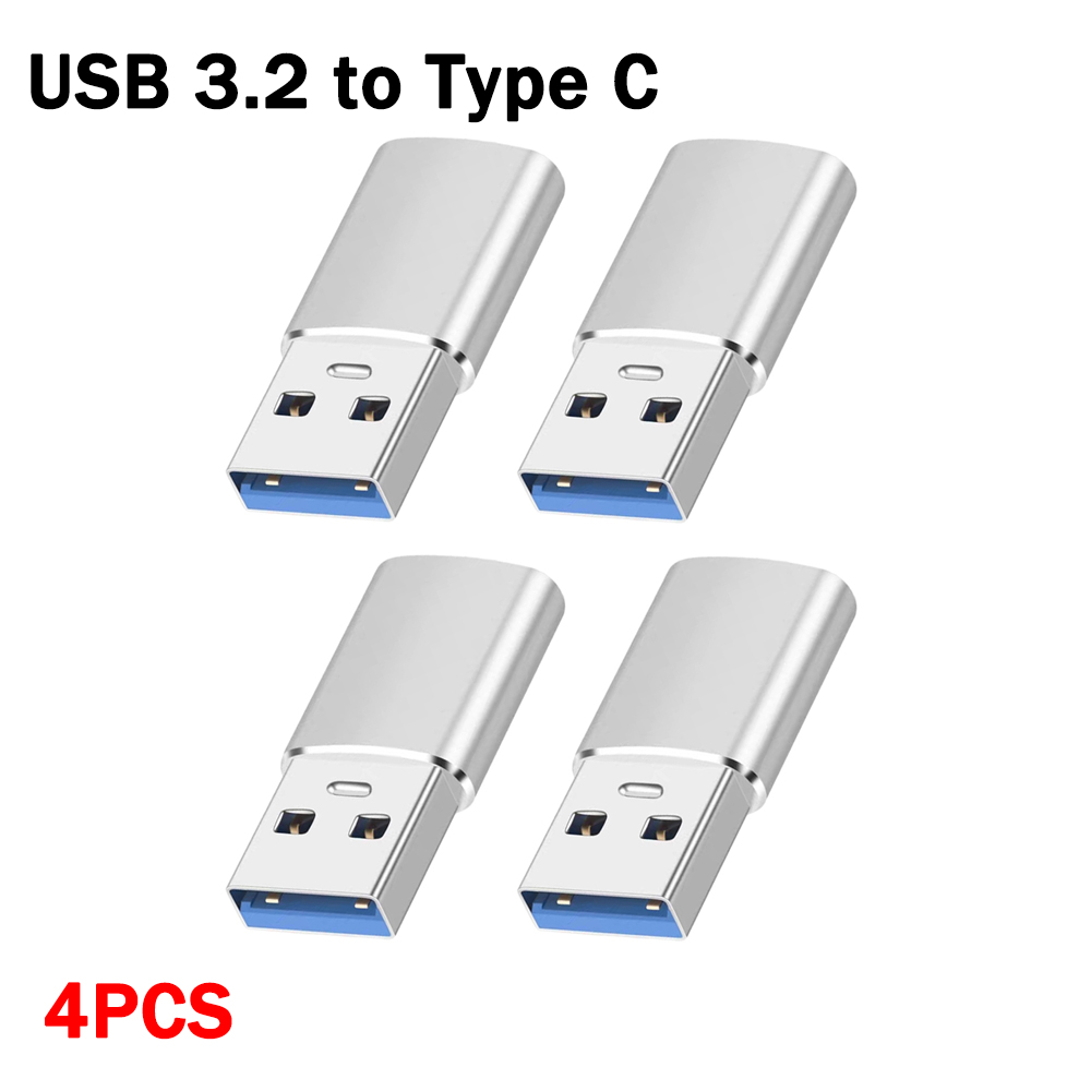 Mobile Phone Adapters USB 3.2 Male To Type C Female Fast Transmission Converters Support for IPhone 15Pro Samsung Laptop Carplay: Matte Black