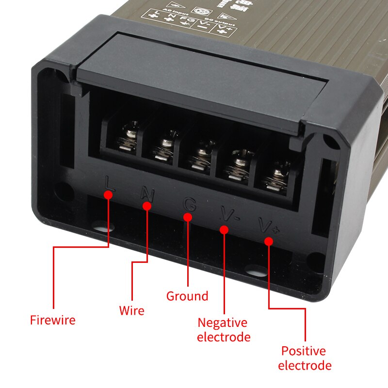 Outdoor Switching Power Supply Rainproof Transformers Output 5V 12V 24V High Power Volt for Led Driver Lighting Waterproof