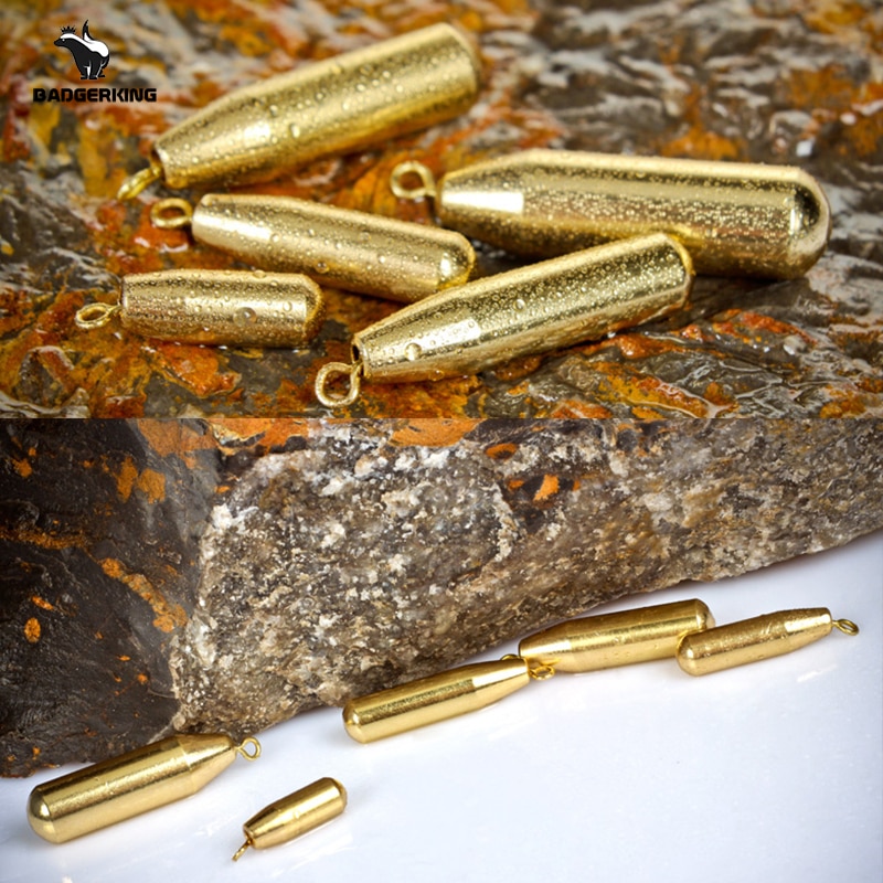 Finess cylinderform koppar dropshot vikt sänke 3.5g 5g 7g 10g 14g 20g blyhagel sänka fiskevikter för fiske