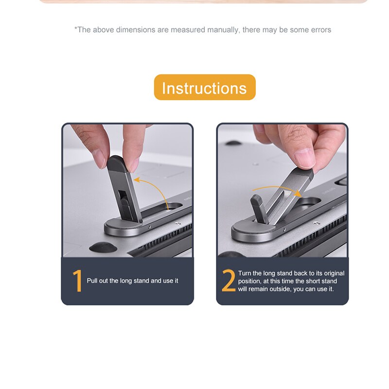 Di alluminio Del computer Portatile Portatile riser Supporto Da Tavolo Pieghevole Supporto di Sostegno taccuino Staffa di base x-In piedi per Macbook 13-17 pollici Ufficio