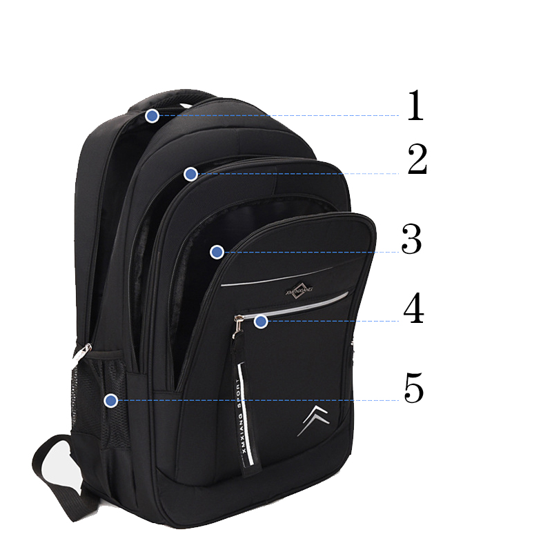 University Student School Backpack Men Large Capacity High School Bags for Teenage Boys Casual 2022
