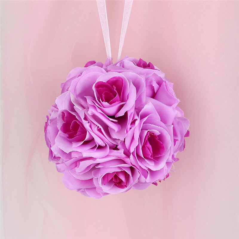 Simulation Of Encrypted Ball Flower Ball Centerpieces Cloth Rose Decorative Hanging Flower Ball Wedding Kissing Ball: 6