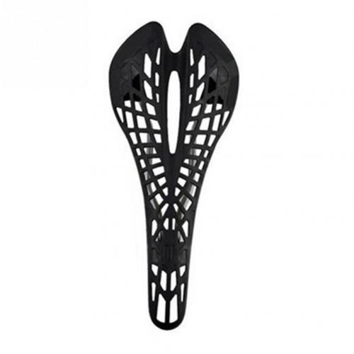 Ultralichte Shockproof Spider Web Mtb Fiets Seat Hollow Zadel Kussen: Black