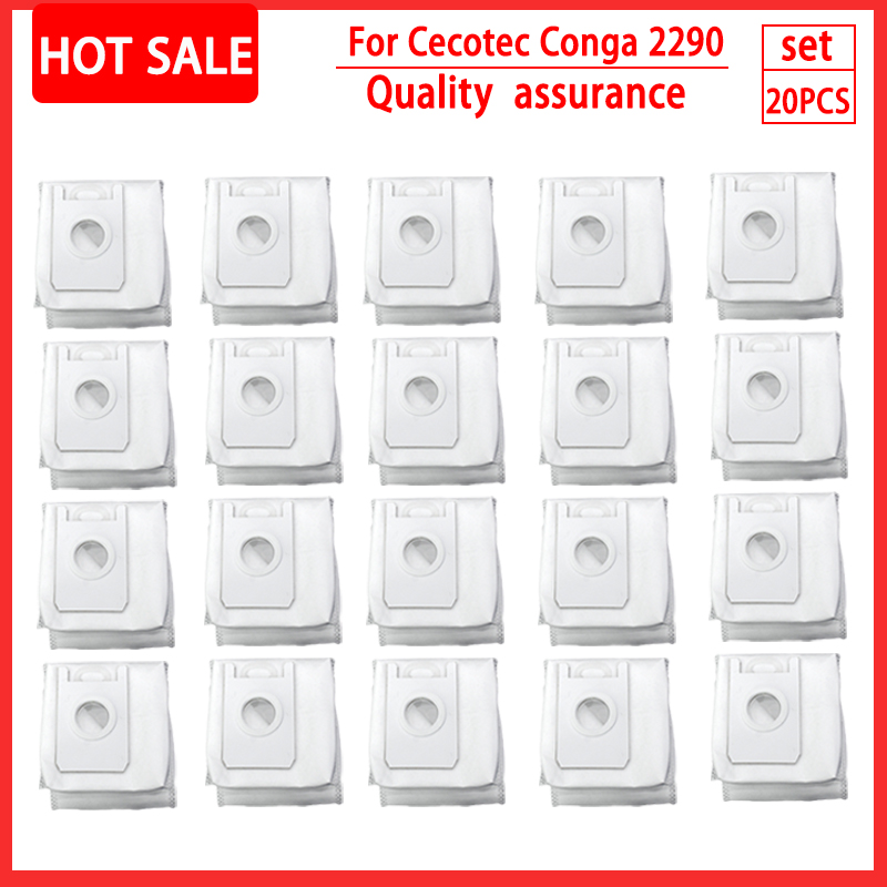 For cecotec conga 2290 ultra Dust Bags Accessories Robot Vacuum Cleaner Dust Filter Dust Box Replacement Parts: army green