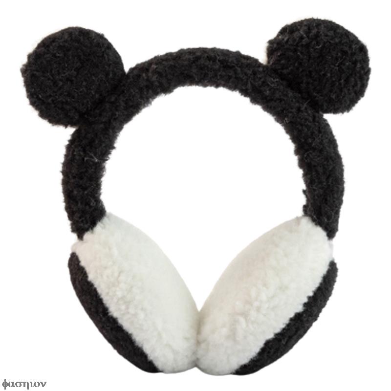 Couvre-oreilles en polaire unisexe, Protection contre le froid, casque de ski en plein air, patinage, Kawaii, ours en peluche, bandeau thermique pour fête