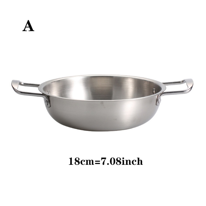 Stainless Steel Round Flat Dinner Plate Cake Bread Storage Dishes Serving Tray Cold Noodle Making Tools With Silicone Ears Pan: A