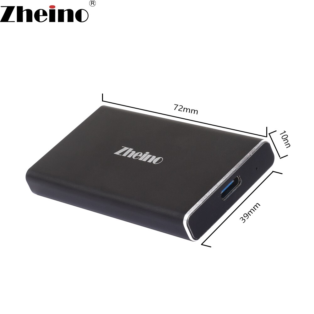 Zheino USB3.0 External SSD 120GB 240GB 480GB 128GB 256GB 512GB Metal Case with mSATA Internal Solid State Disk