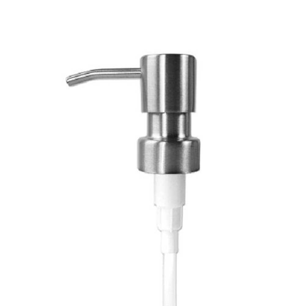 Stainless Steel Soap Liquid Lotion Dispenser Pump Replacement Jar Tube 6 Types: E