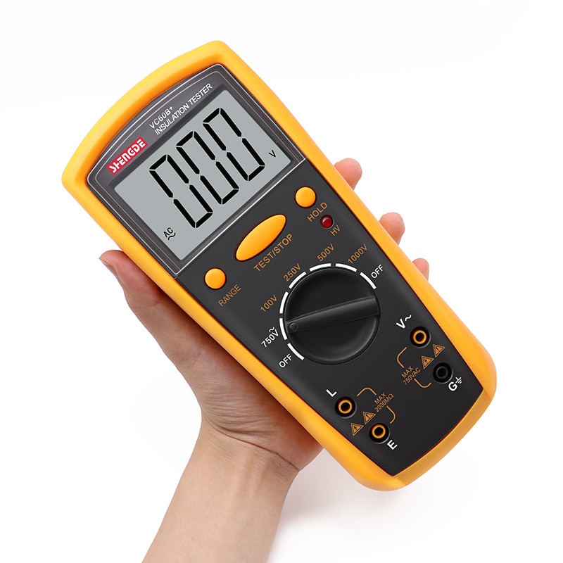 Insulation resistance tester VC60B+ digital megohmmeter insulation tester insulation shaker is better than BM500